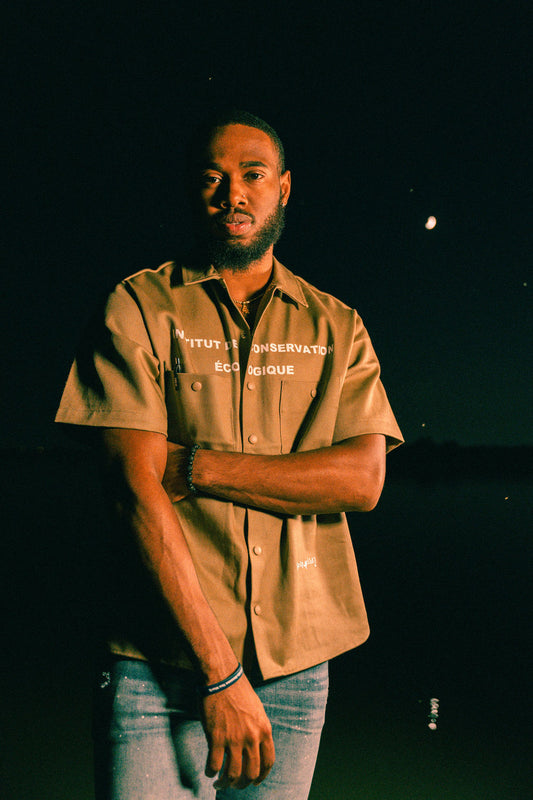 Short Sleeve Work Shirt - French Institute - Tan