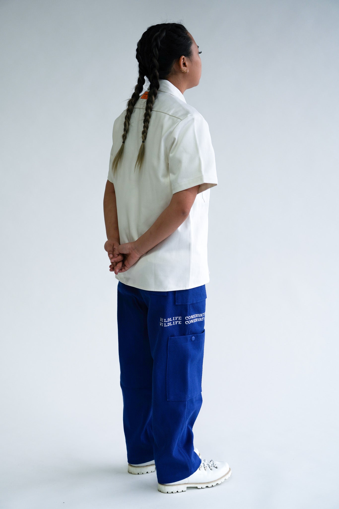 Short Sleeve Work Shirt - French Institute - White