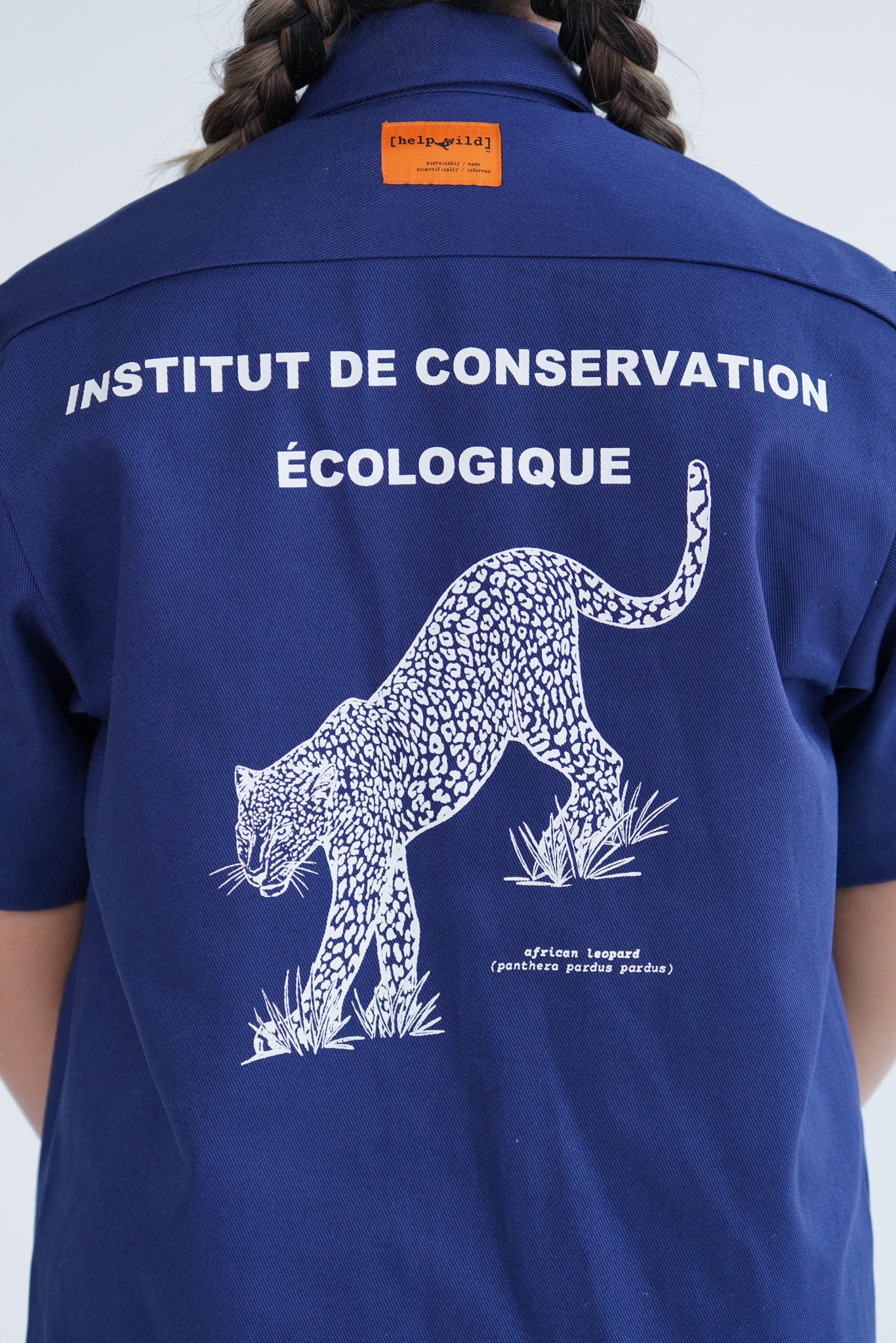 Short Sleeve Work Shirt - Leopard Institute - Navy