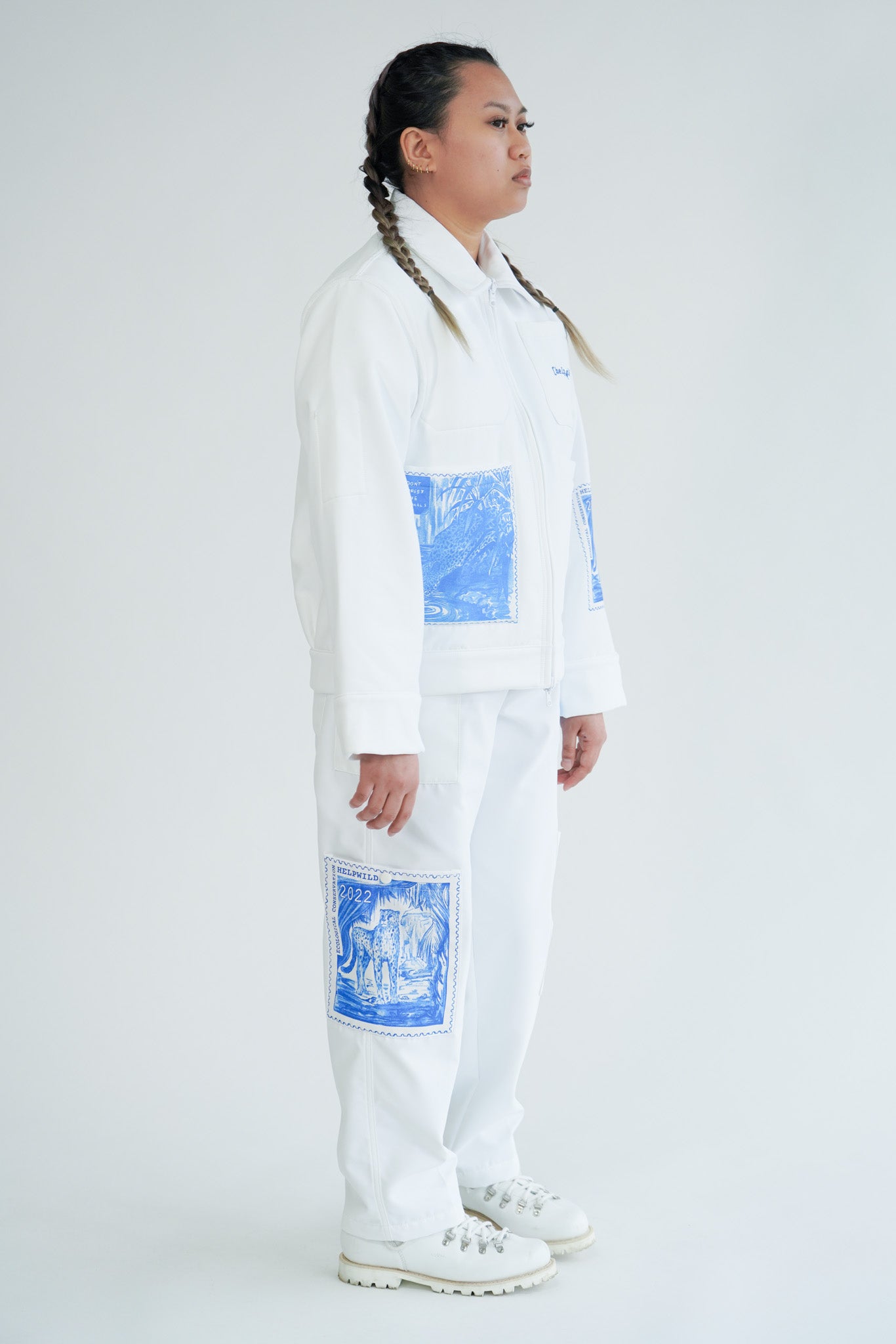 Adventure Jacket - White - Reversible Waterproof