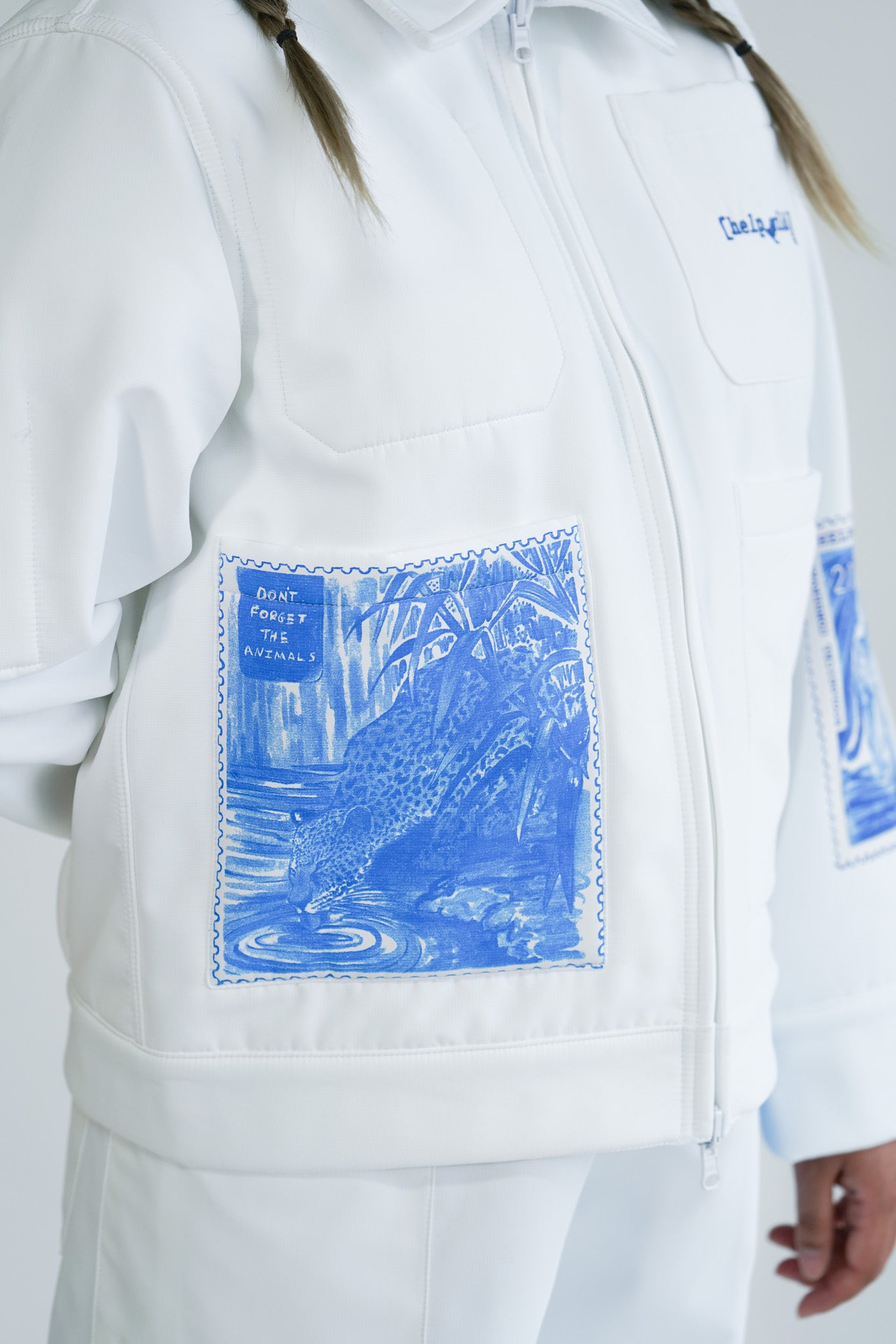 Adventure Jacket - White - Reversible Waterproof