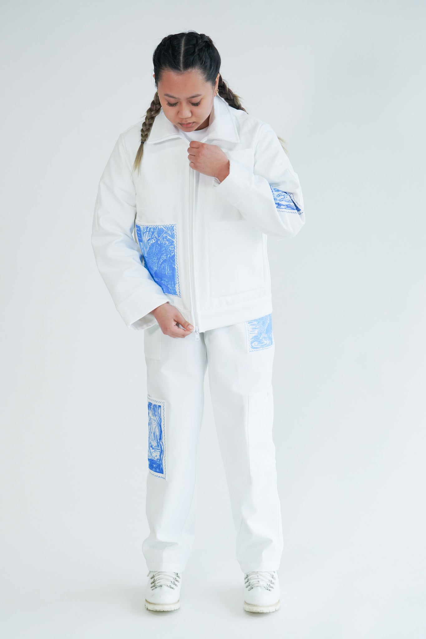 Adventure Jacket - White - Reversible Waterproof