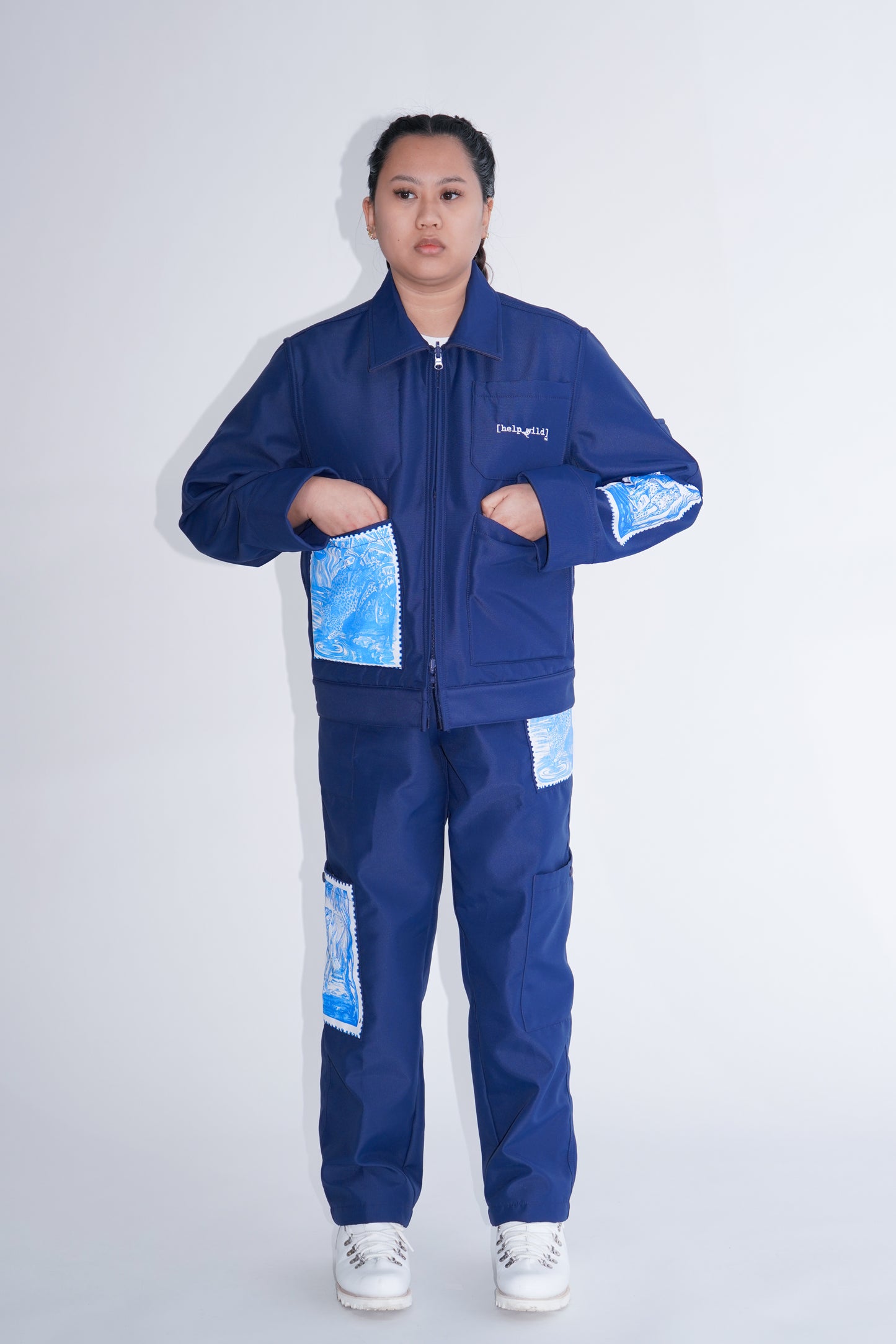 Adventure Jacket - Navy - Reversible Waterproof
