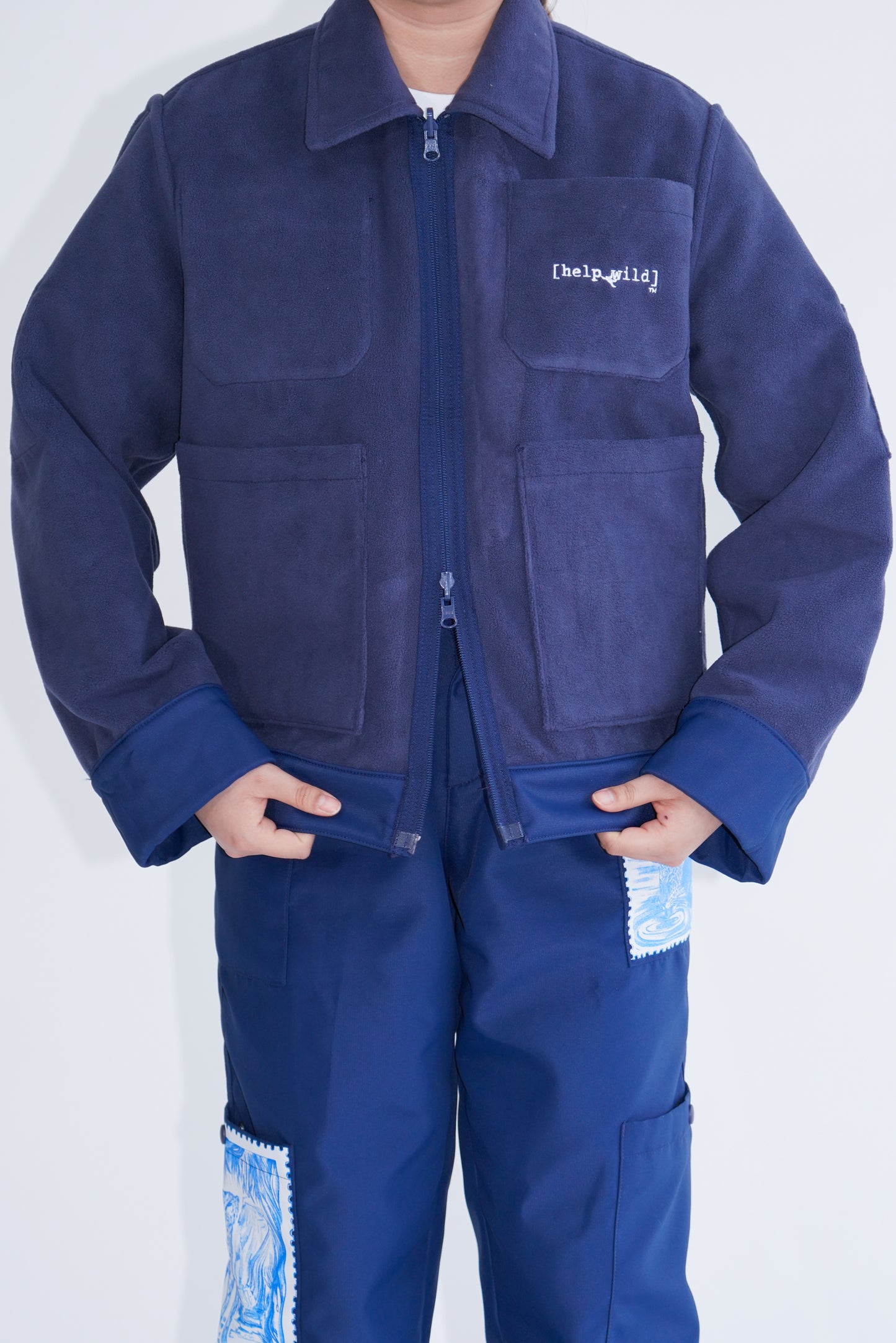 Adventure Jacket - Navy - Reversible Waterproof