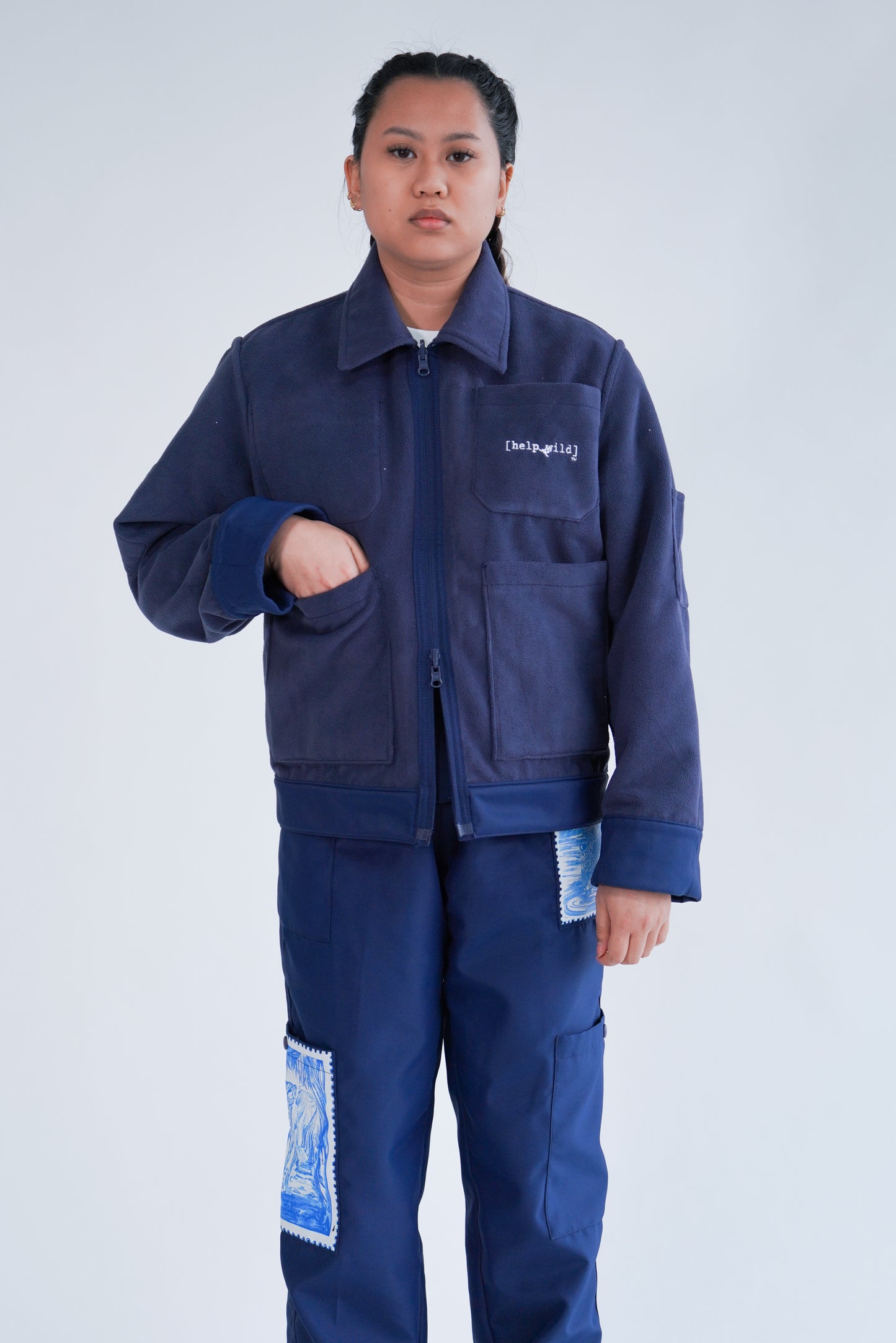 Adventure Jacket - Navy - Reversible Waterproof