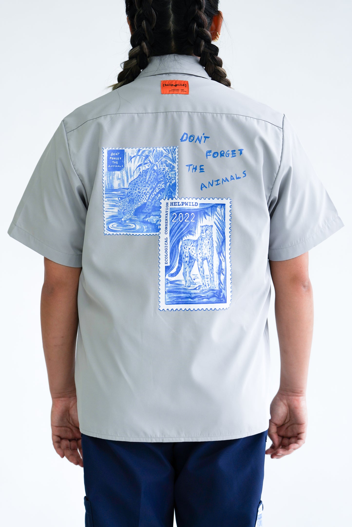 Short Sleeve Adventure Shirt - Stamps
