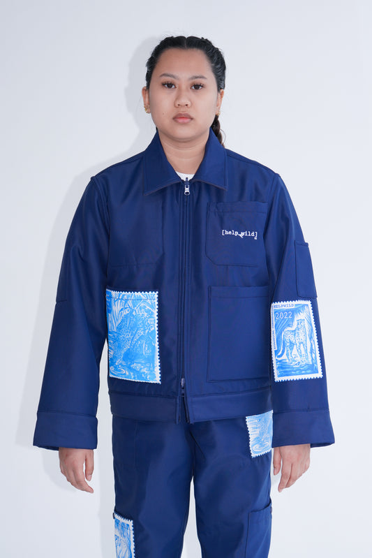 Adventure Jacket - Navy - Reversible Waterproof