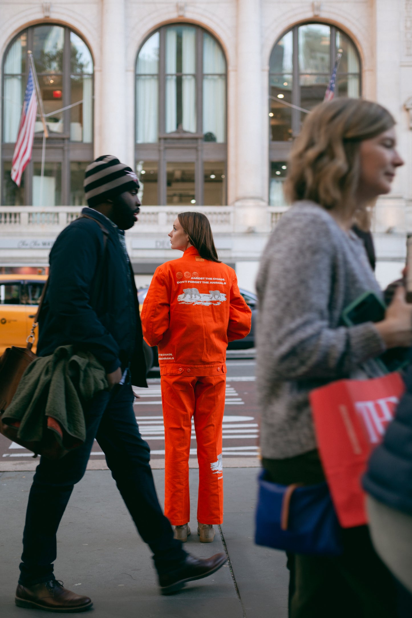 Work Pants - Polar Bear - Orange