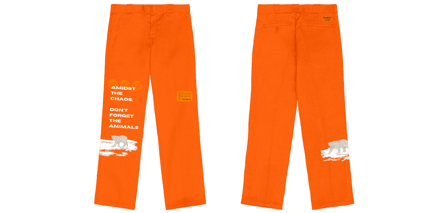 Work Pants - Polar Bear - Orange