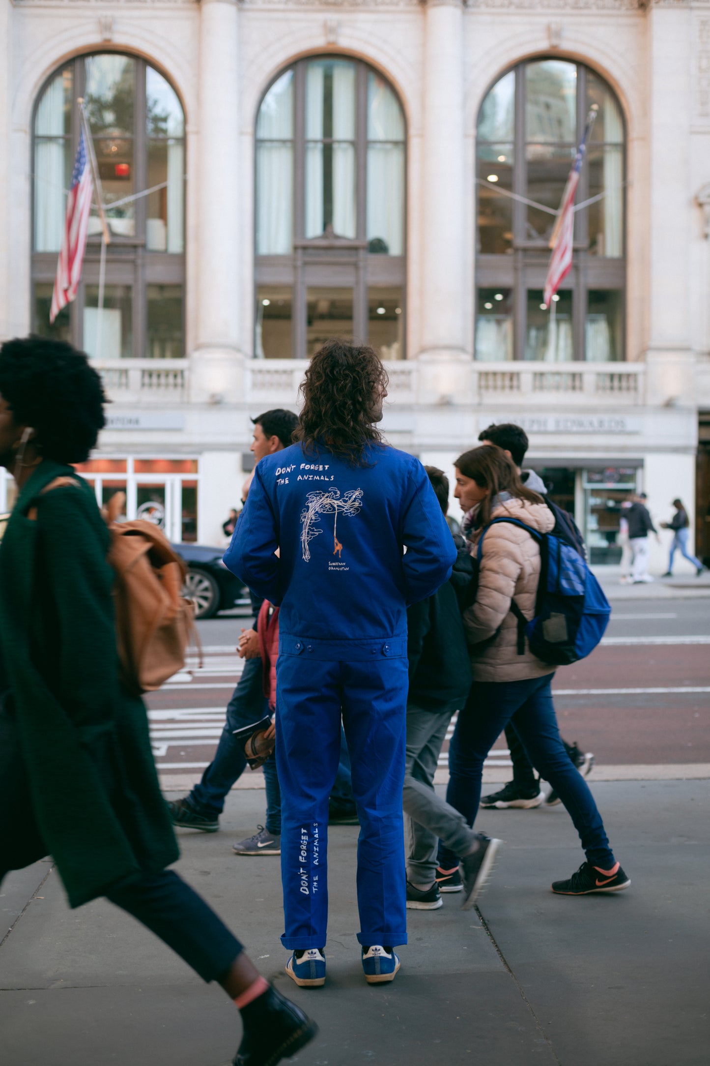 Twill Work Jacket - Orangutan - Blue