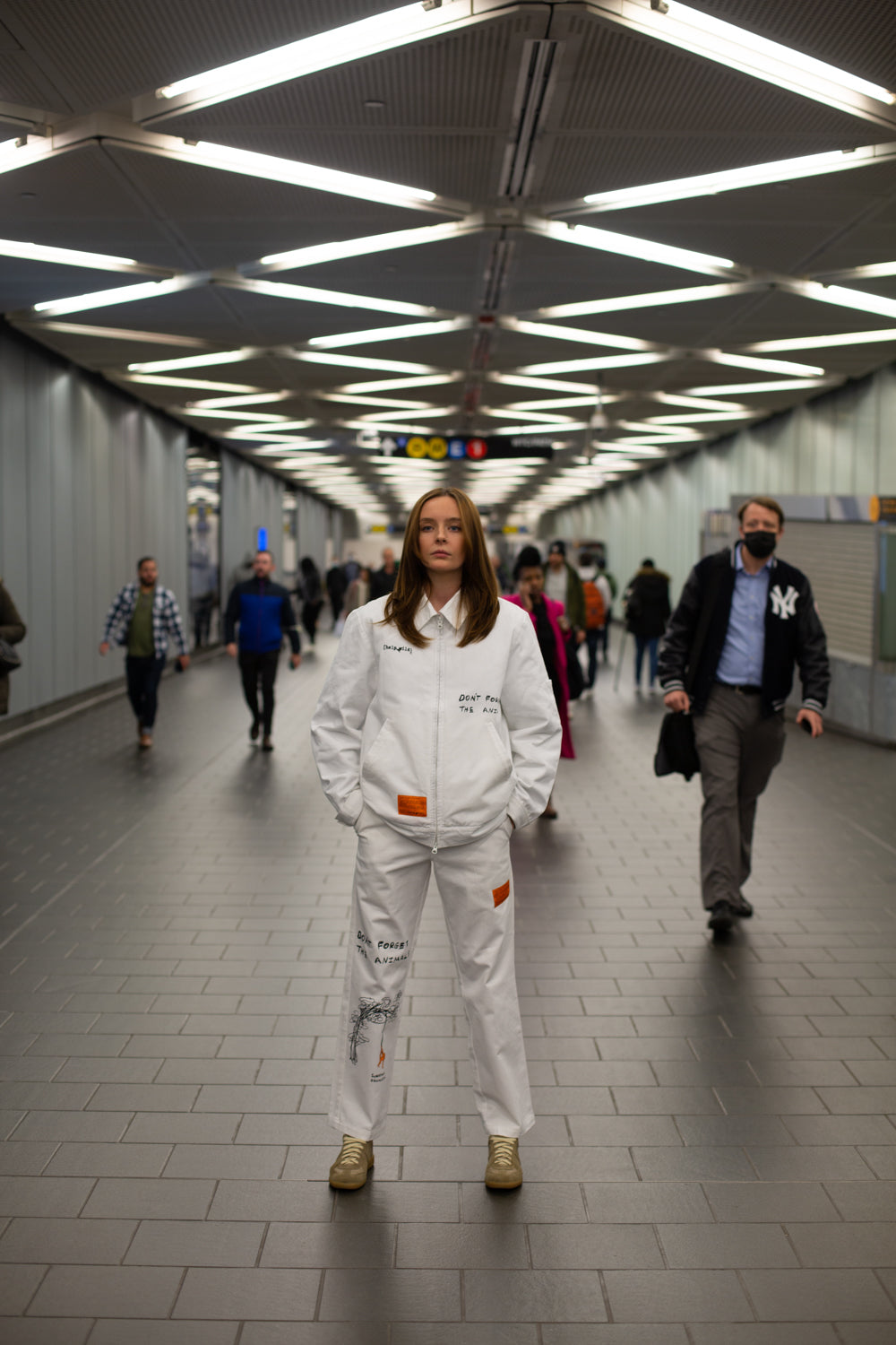 Work Pants - Orangutan - White