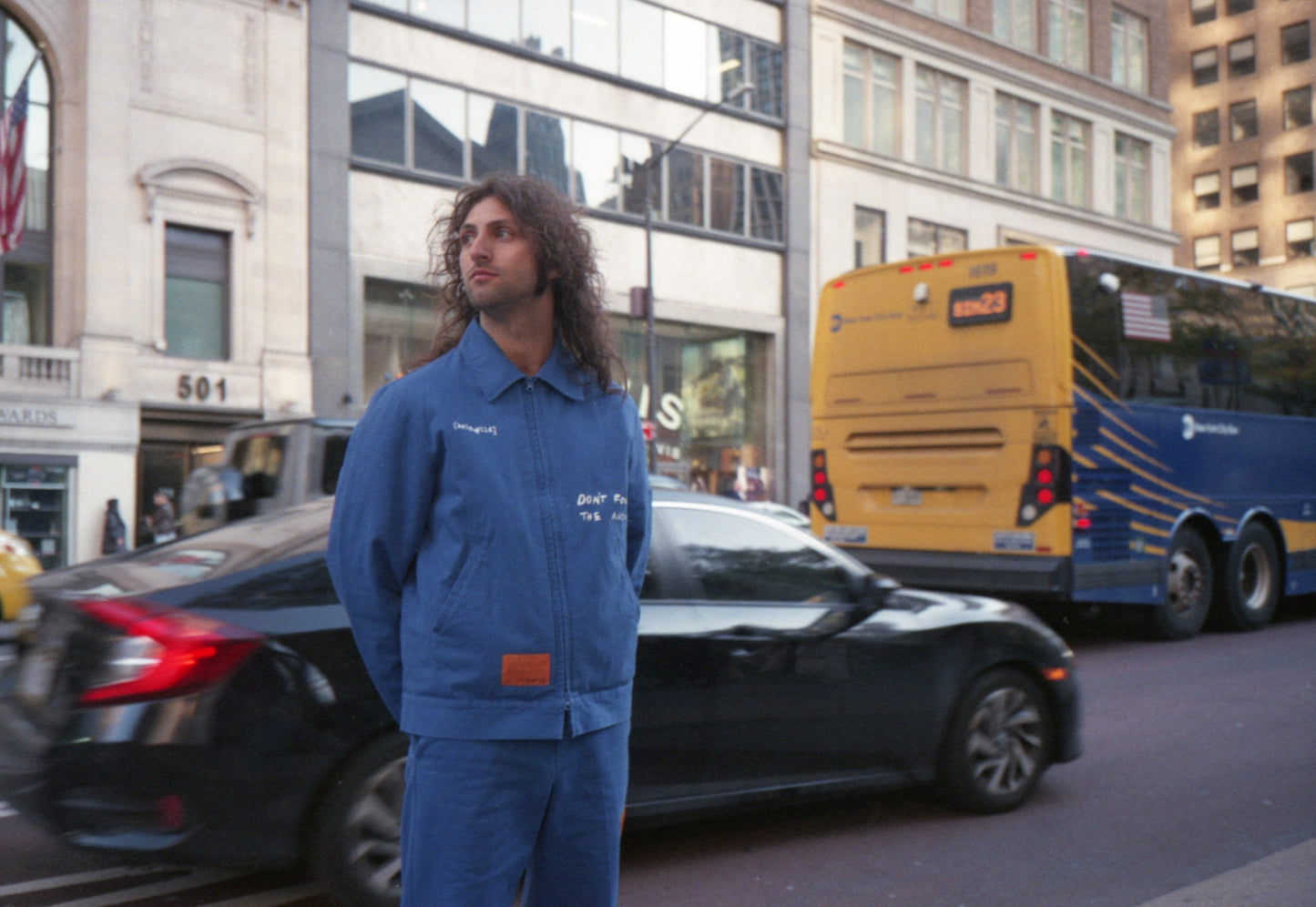 Twill Work Jacket - Orangutan - Blue