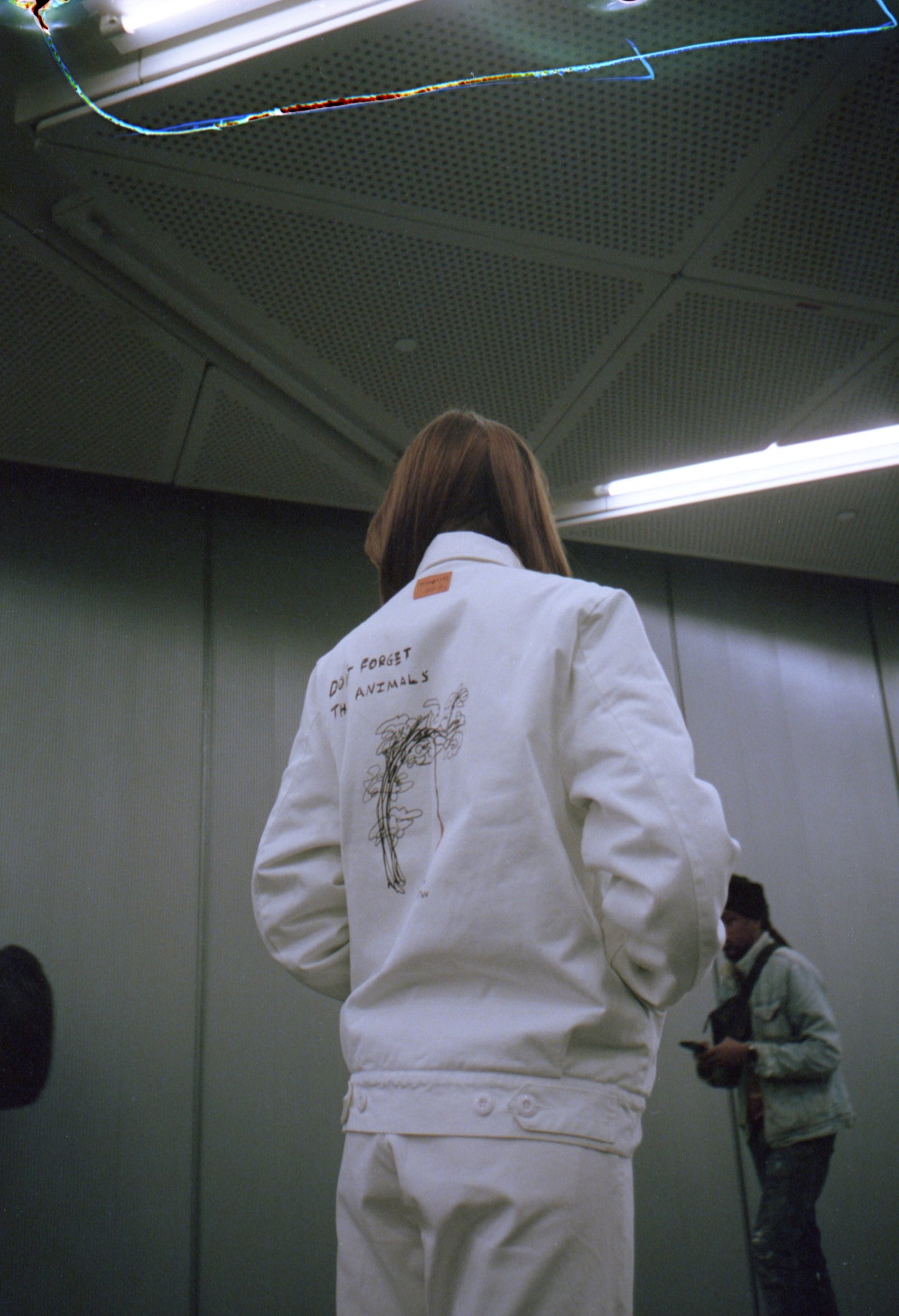 Twill Work Jacket - Orangutan - White
