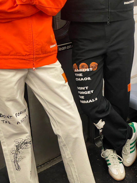 Work Pants - Polar Bear - Black