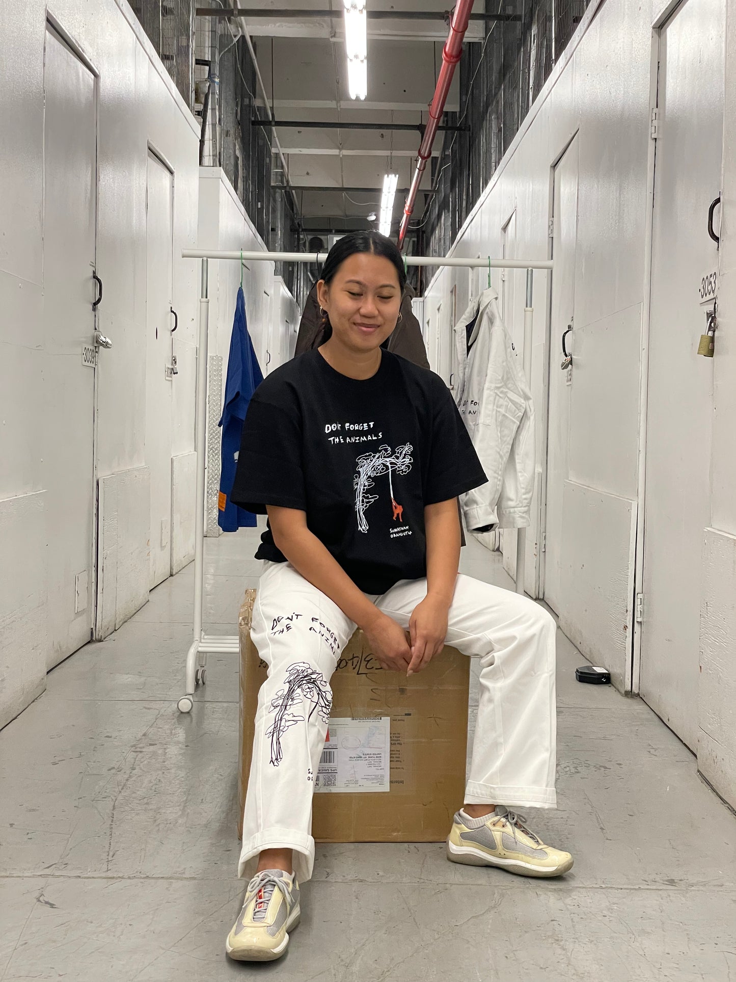Work Pants - Orangutan - White