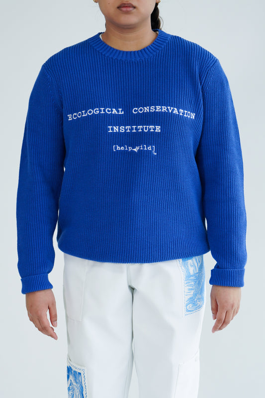 Institute Knit Sweater - Blue