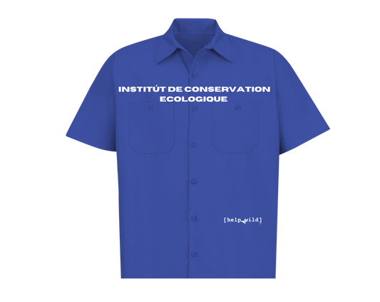 Short Sleeve Work Shirt - French Institute - Navy