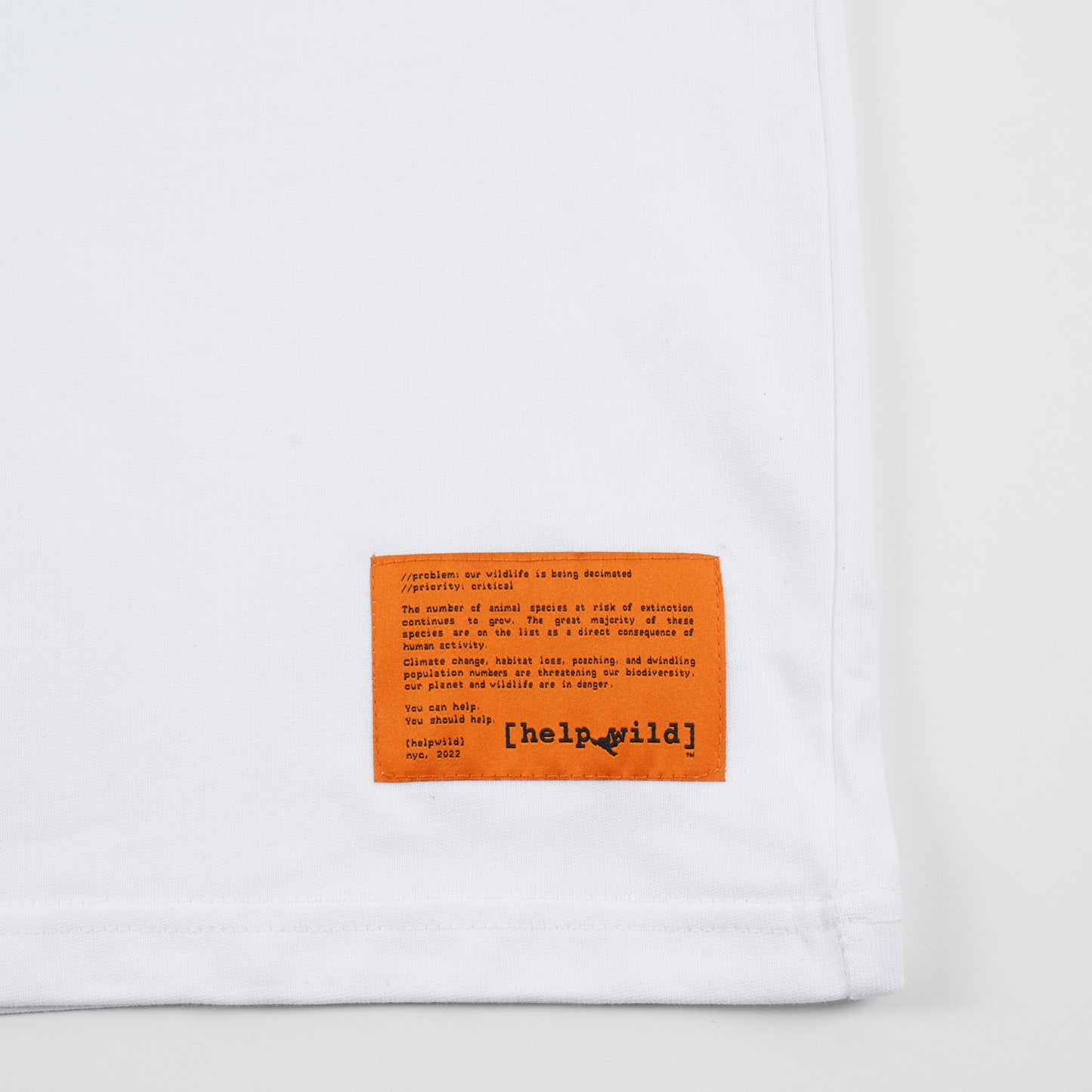 Organic Cotton T-shirt - Orangutan - White