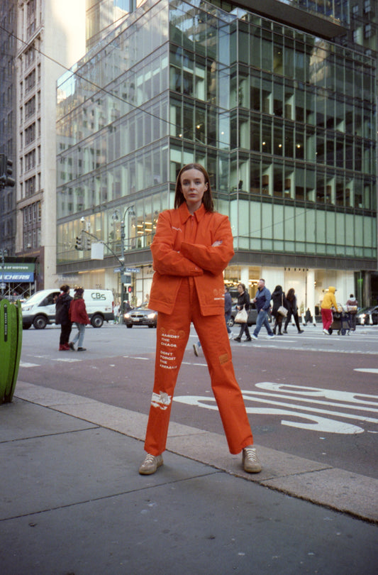 Work Pants - Polar Bear - Orange